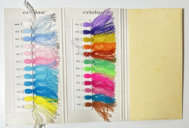 Catalogo Lanar S.p.A. Pettinatura, filatura, tintoria - Criolan - anni …