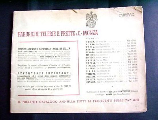 Catalogo Moda - Fabbriche Telerie E. Frette - Monza - …