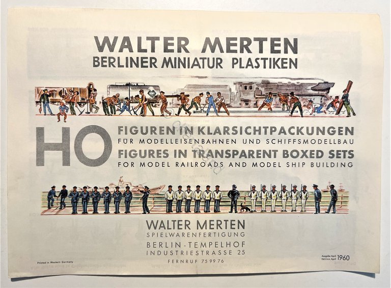 Catalogo Modellismo - Walter Merten: Berliner Miniatur Plastiken - 1960 | Immagine Gallery 2