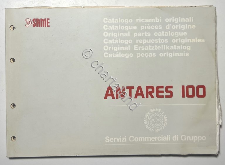 Catalogo Parti di Ricambi Originali SAME Trattori - Antares 100 … | Immagine Gallery 1