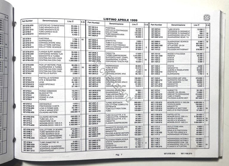 Catalogo Parti di Ricambi Originali SAME Trattori - Listino Prezzi …