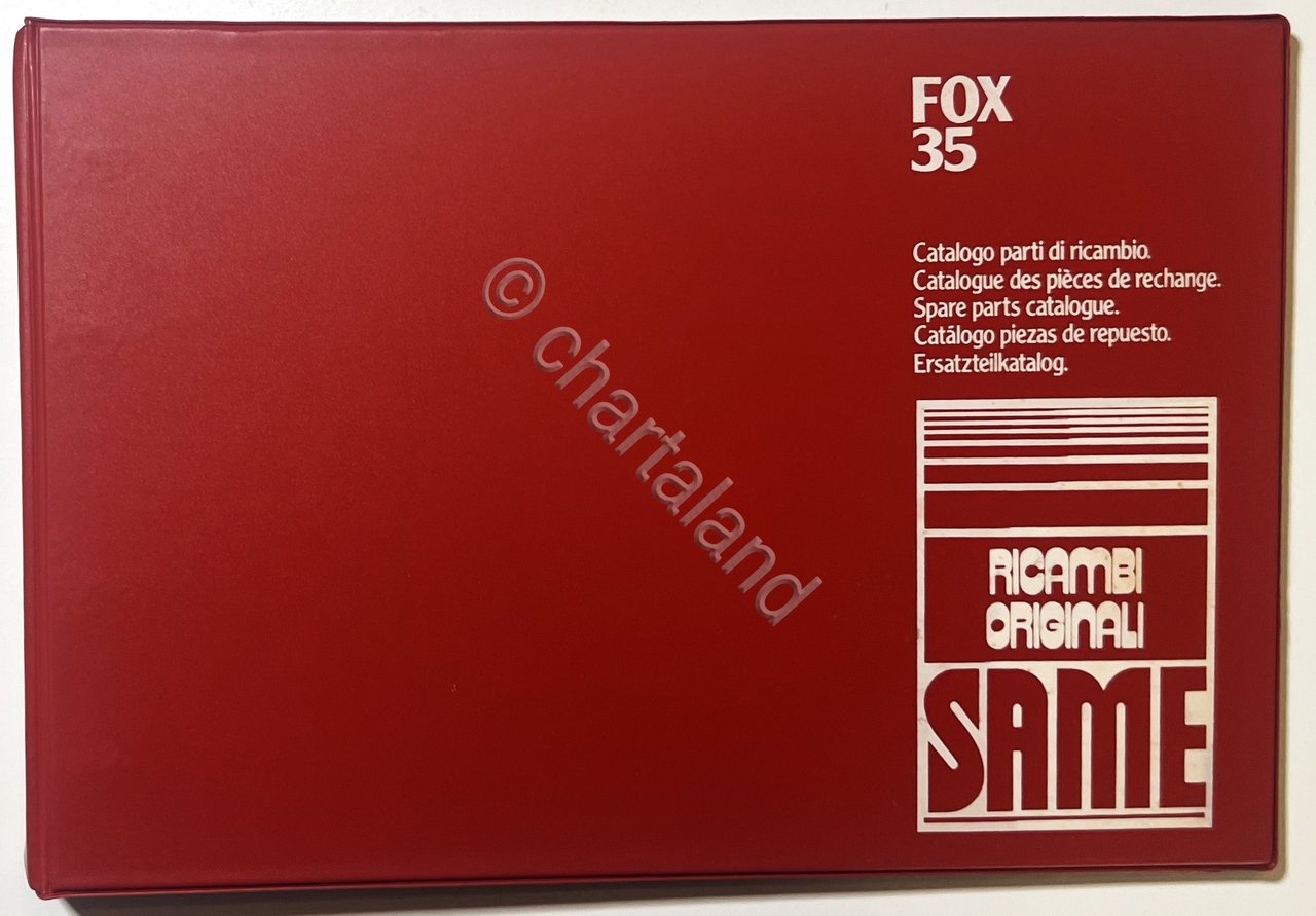 Catalogo Parti di Ricambio Originali SAME Trattori - Fox 35 …