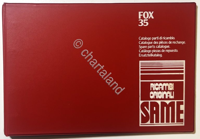 Catalogo Parti di Ricambio Originali SAME Trattori - Fox 35 …