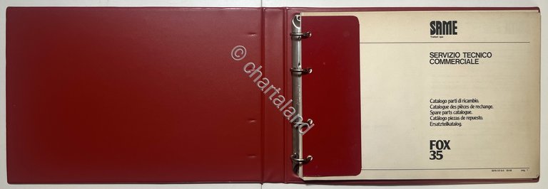 Catalogo Parti di Ricambio Originali SAME Trattori - Fox 35 …