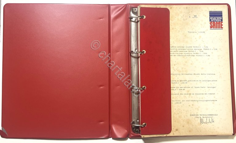 Catalogo Parti di Ricambio Originali SAME Trattori - Taurus C …