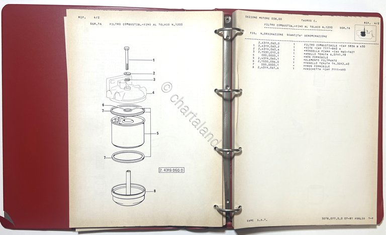Catalogo Parti di Ricambio Originali SAME Trattori - Taurus C …