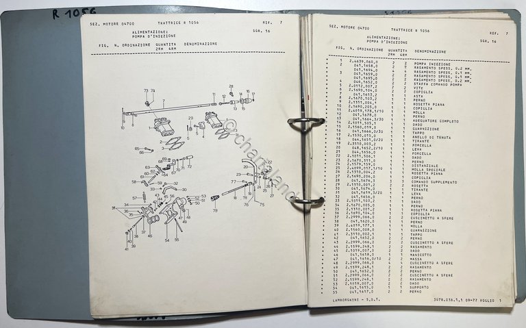 Catalogo Parti di Ricambio Trattori - Lamborghini 1056 - ed. …