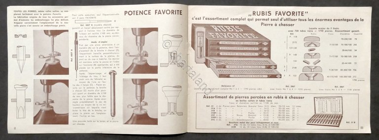 Catalogo Punzoniere e accessori per orologiai - Favorite - 1948