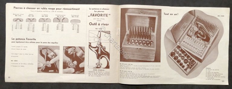 Catalogo Punzoniere e accessori per orologiai - Favorite - 1948