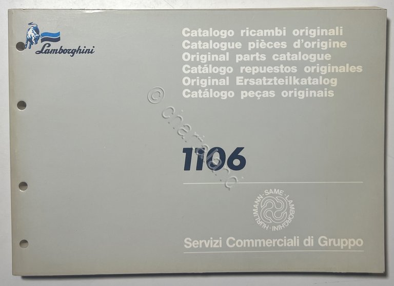 Catalogo Ricambi Originali Lamborghini Trattori - 1106 - ed. 1989