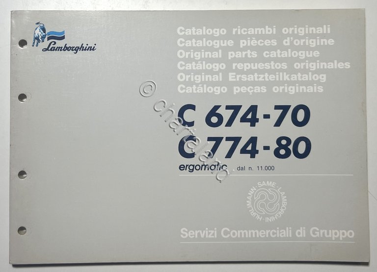 Catalogo Ricambi Originali Lamborghini Trattori - C 674-70 C 774-80 … | Immagine Gallery 1