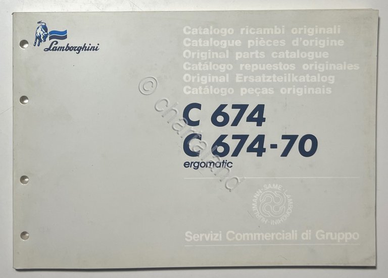 Catalogo Ricambi Originali Lamborghini Trattori - C 674 /C 674-70 …
