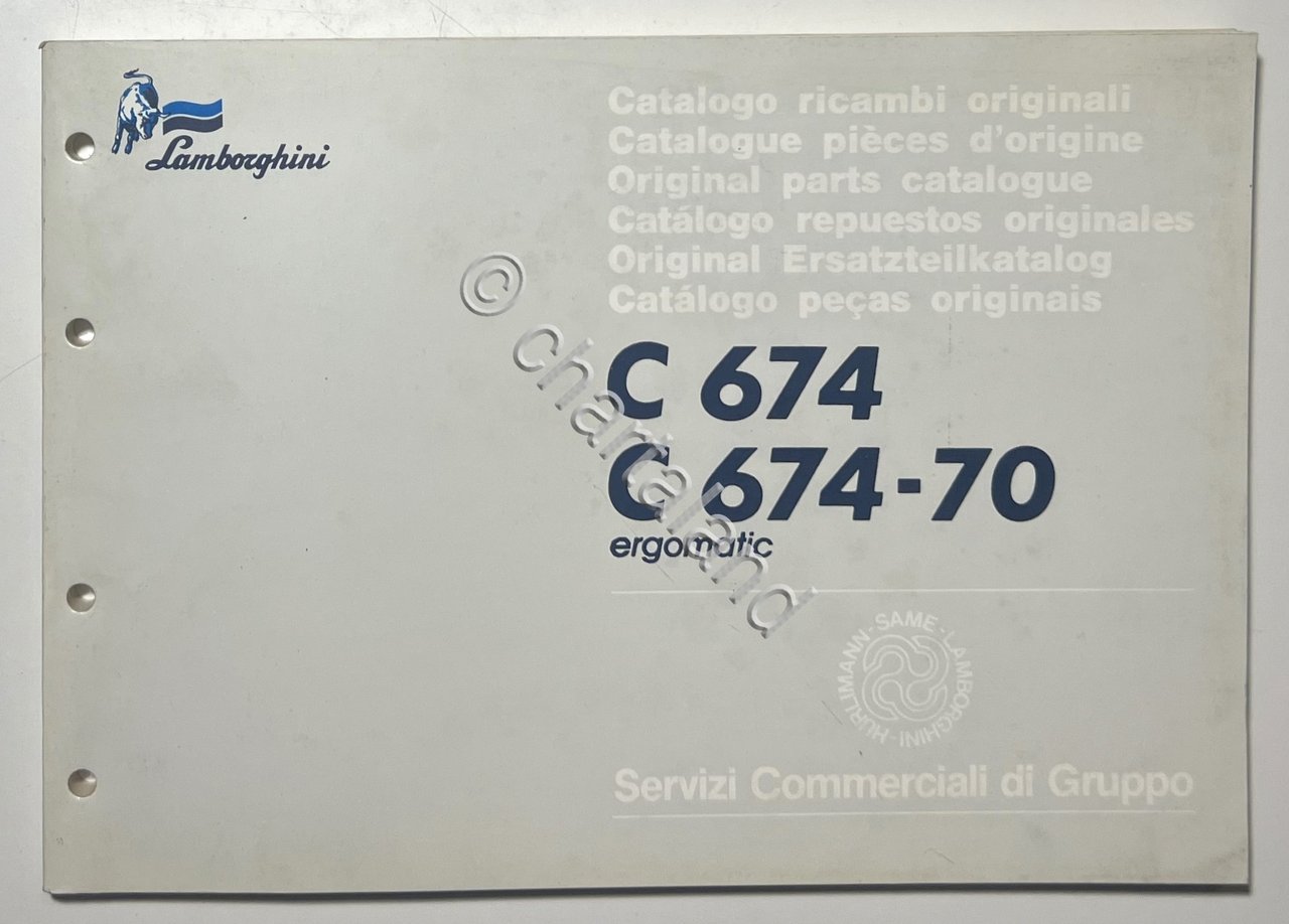 Catalogo Ricambi Originali Lamborghini Trattori - C 674 /C 674-70 …