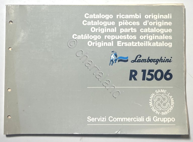 Catalogo Ricambi Originali Lamborghini Trattori - R 1506 - ed. …