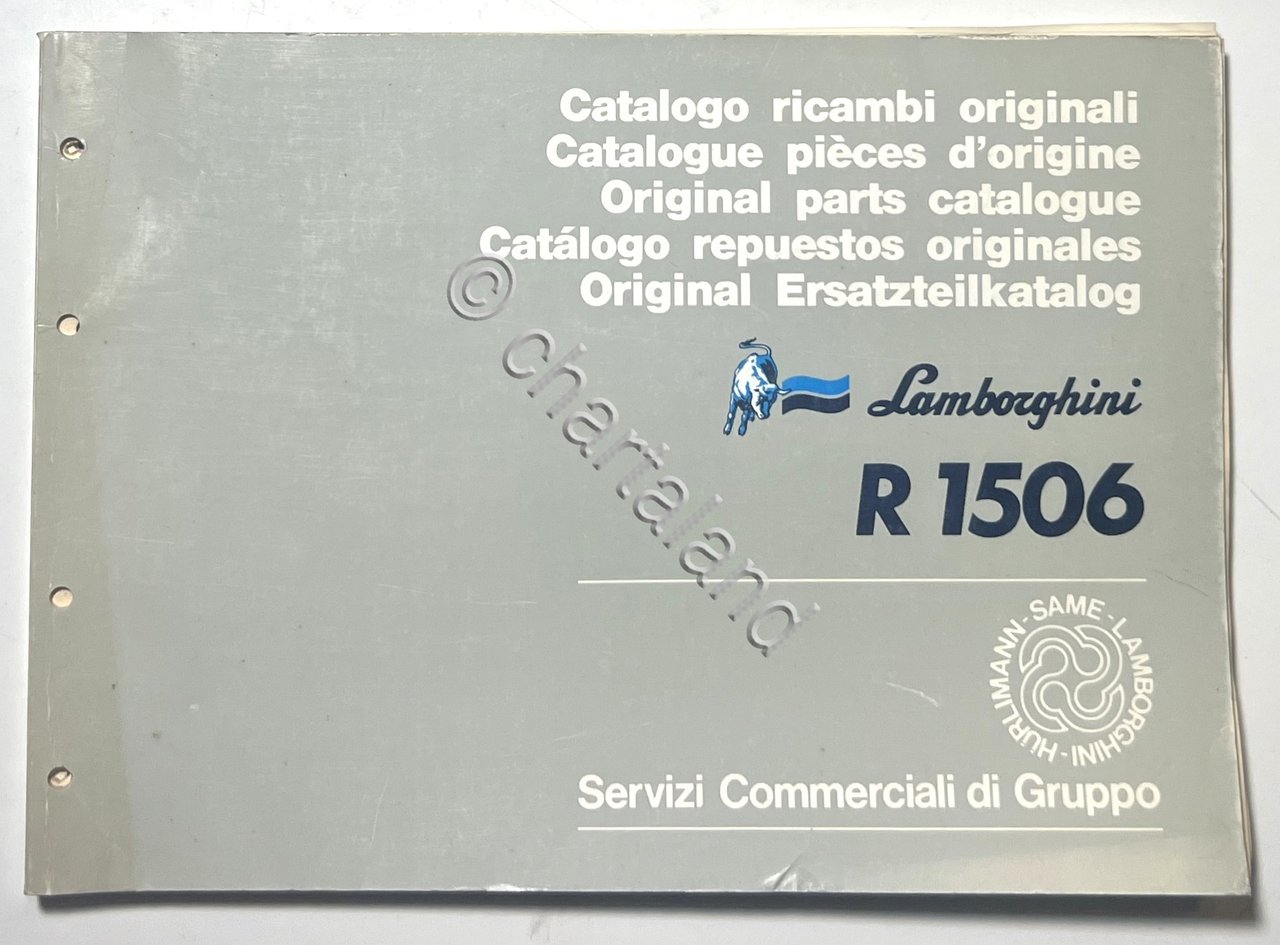 Catalogo Ricambi Originali Lamborghini Trattori - R 1506 - ed. …