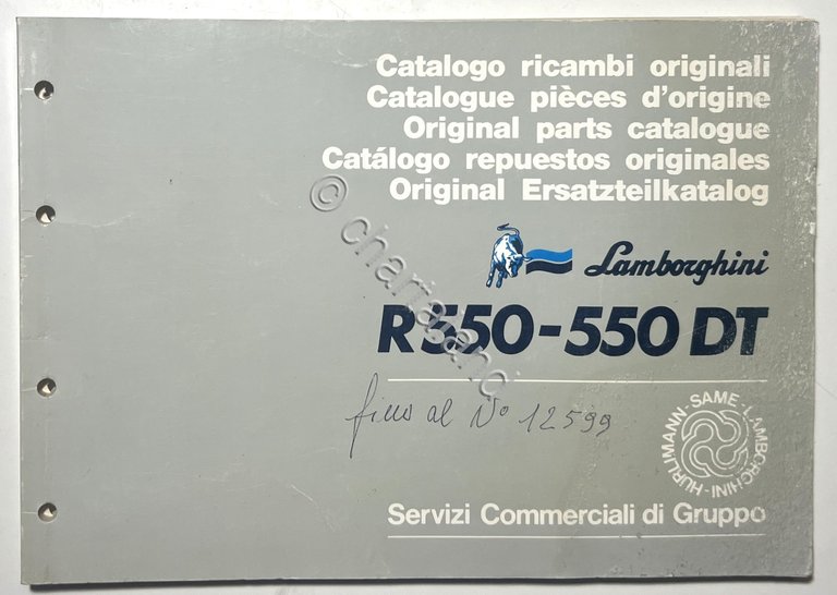 Catalogo Ricambi Originali Lamborghini Trattori - R 550 - 550 … | Immagine Gallery 1