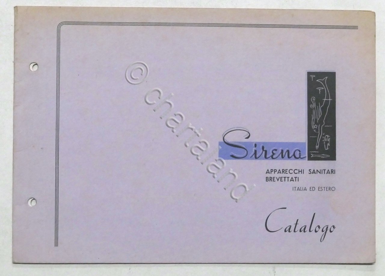 Catalogo Sirena - Apparecchi sanitari brevettati - 1950 ca.