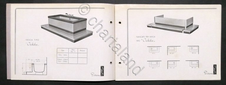 Catalogo Sirena - Apparecchi sanitari brevettati - 1950 ca.