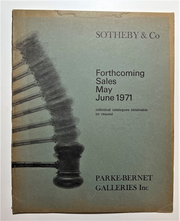 Catalogo Sotheby & Co - Forthcoming Sales May - June …