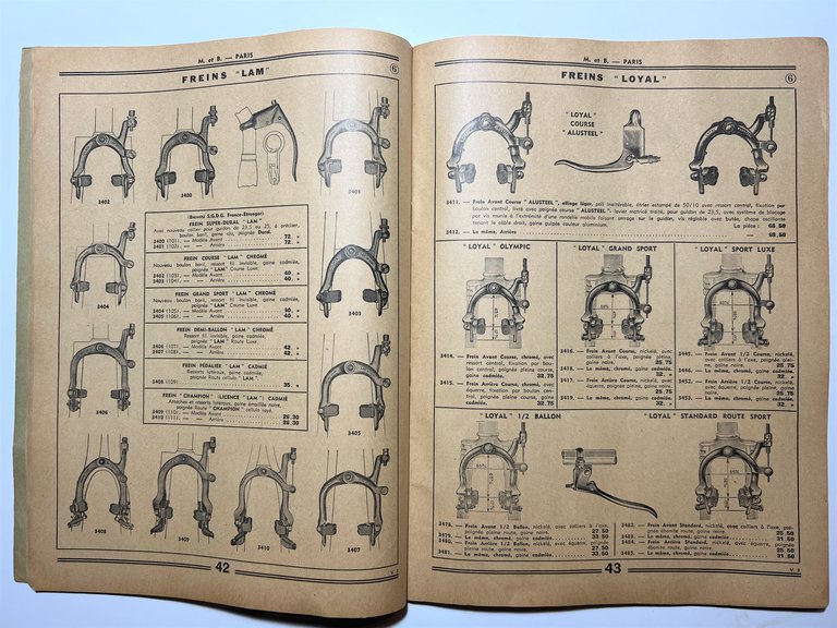 Catalogo Velocipedie Motocyclisme - Mestre & Blatge - ed. 1939