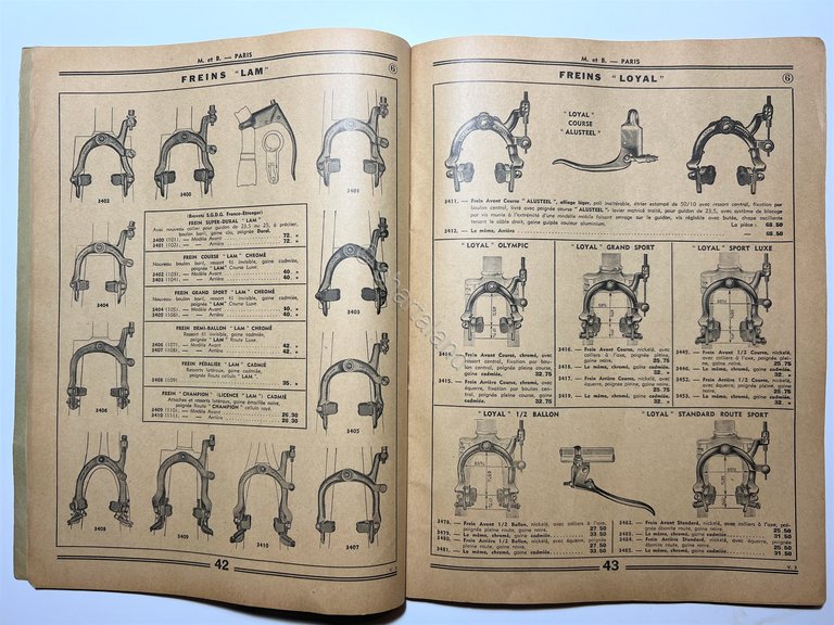 Catalogo Velocipedie Motocyclisme - Mestre & Blatge - ed. 1939