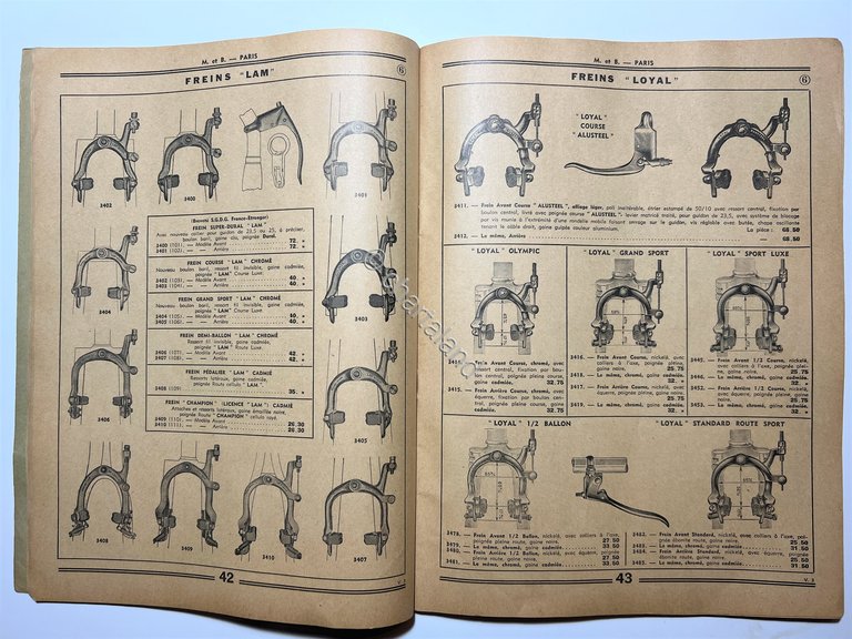 Catalogo Velocipedie Motocyclisme - Mestre & Blatge - ed. 1939