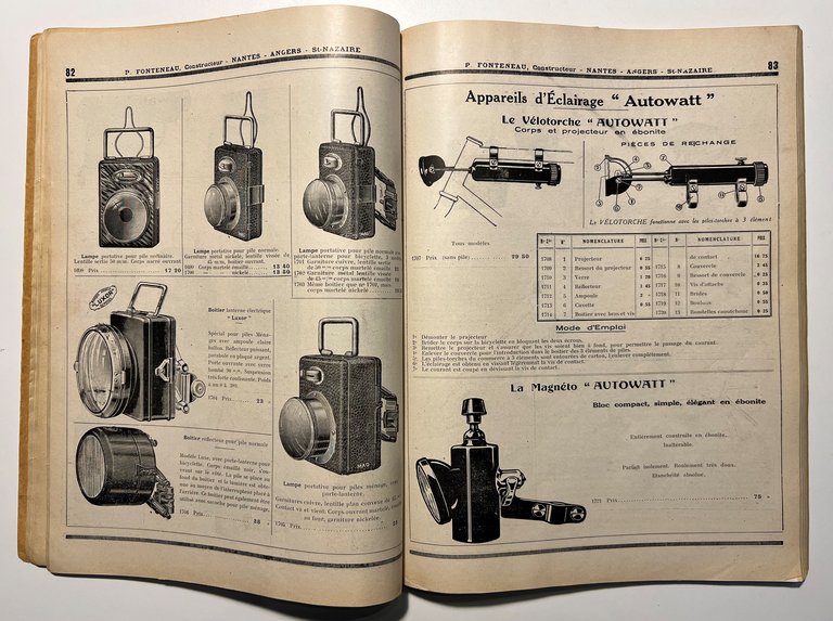 Catalogue Général - Fabrique de Cycles et Cadres P. Fonteneau …
