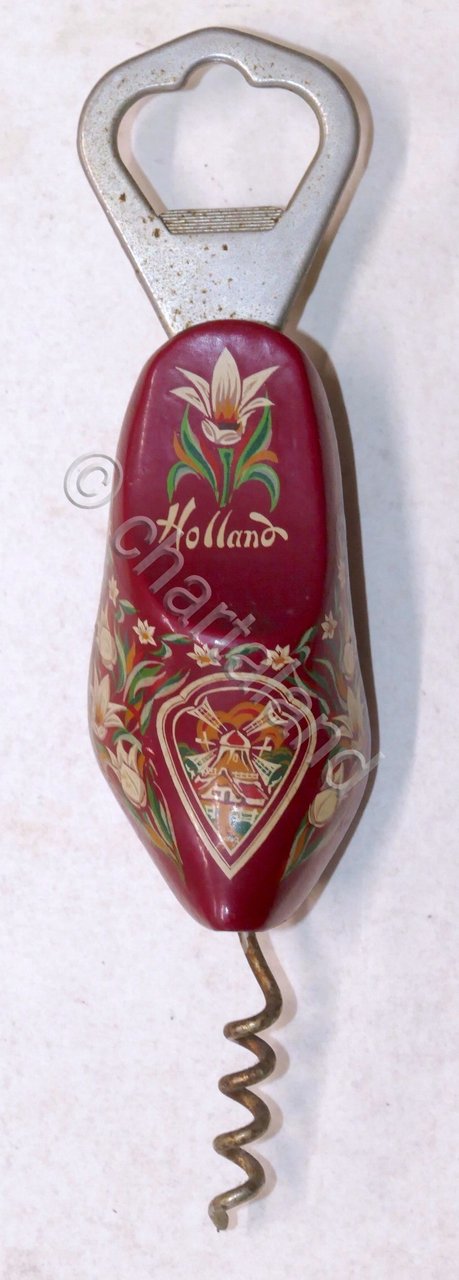Cavatappi / apribottiglie vintage in legno e metallo - Holland …