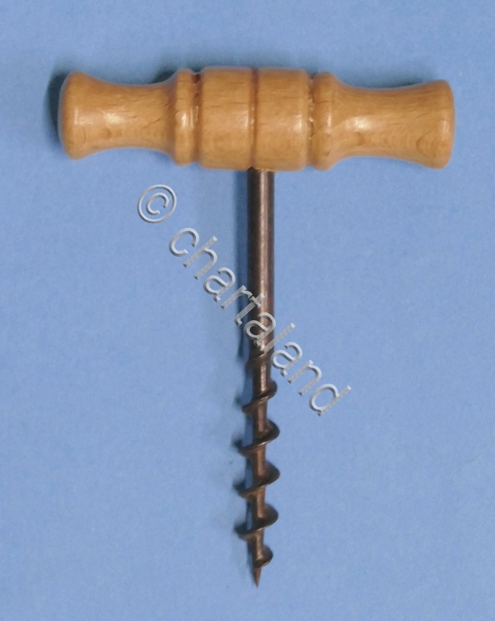 Cavatappi vintage artigianale in metallo e legno - 1950 ca.