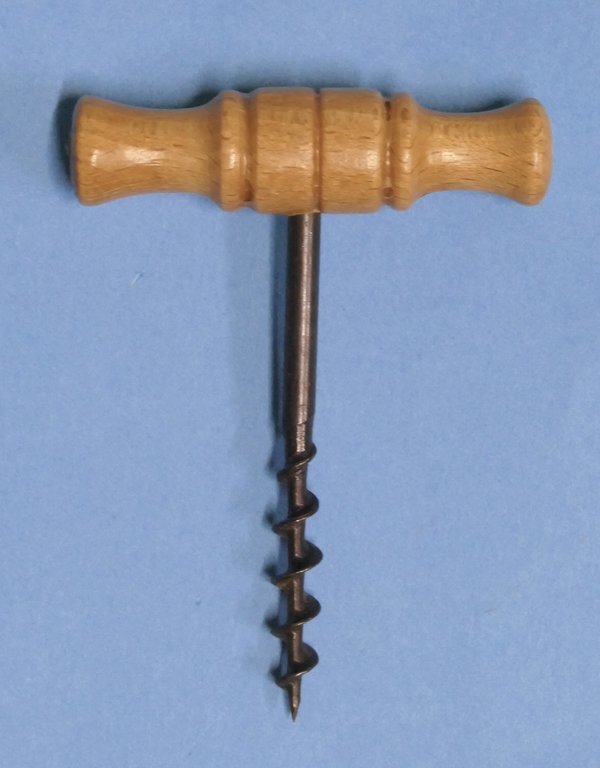 Cavatappi vintage artigianale in metallo e legno - 1950 ca.