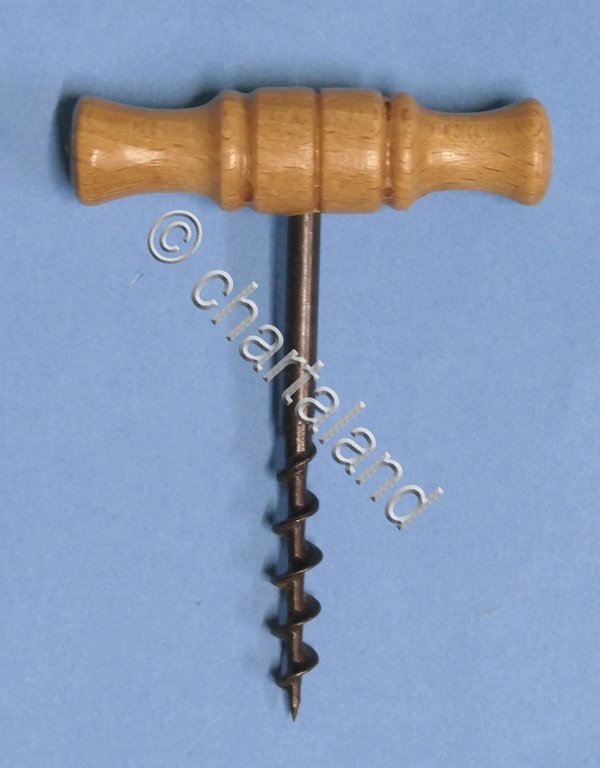 Cavatappi vintage artigianale in metallo e legno - 1950 ca.