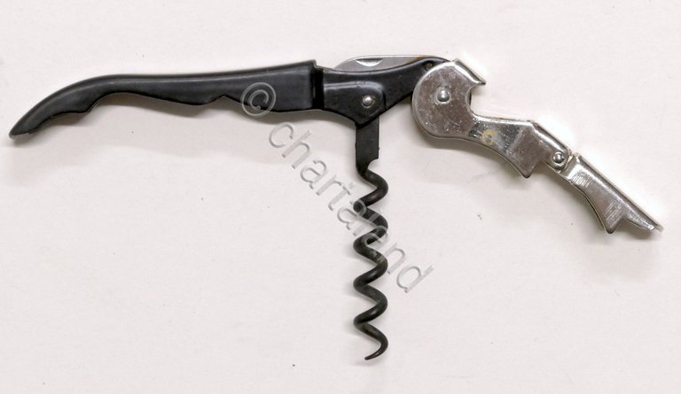 Cavatappi vintage da sommelier in metallo e plastica - 1960 ca.