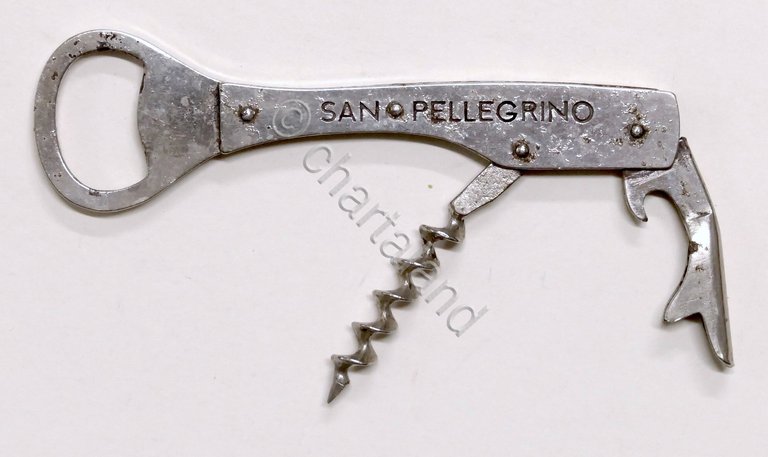 Cavatappi vintage da sommelier in metallo San Pellegrino - anni '50