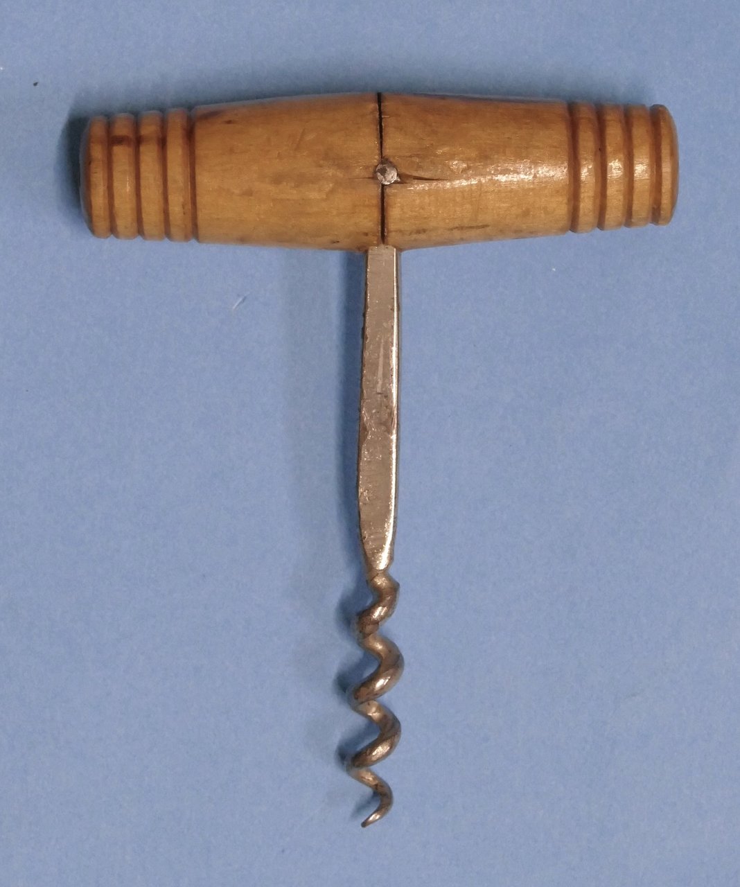 Cavatappi vintage in metallo e legno - 1950 ca.