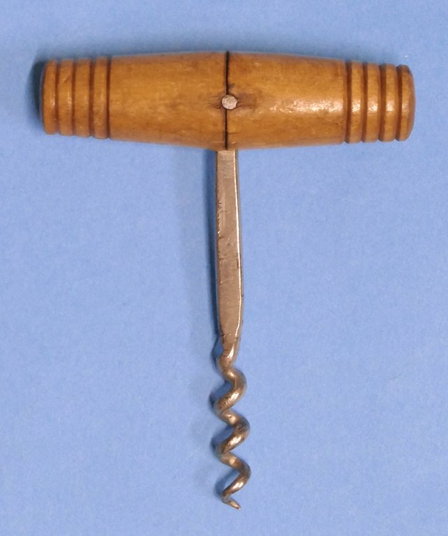 Cavatappi vintage in metallo e legno - 1950 ca.