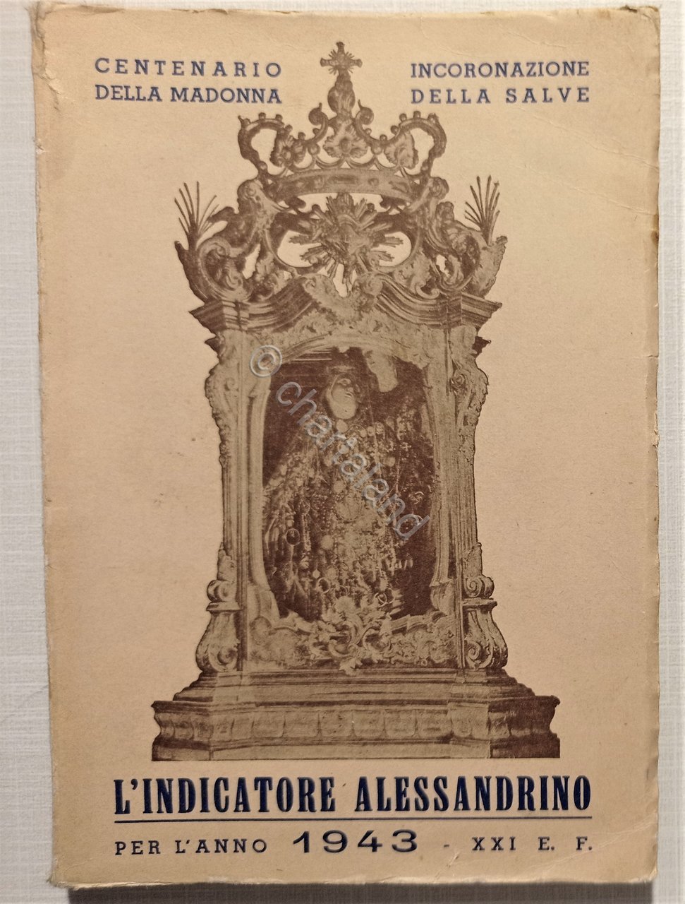 Centenario della Madonna - L'Indicatore Alessandrino per l'Anno 1943