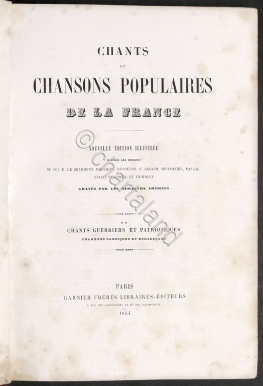 Chants et chansons populaires de la France - Opera completa …