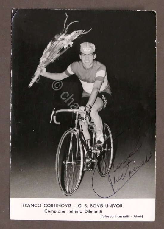 Ciclismo - Autografo del ciclista campione dilettanti Franco Cortinovis - … | Immagine Gallery 1