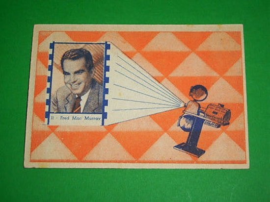 Cinema - Cartella Tombola n. 11 con immagine attore Fred …