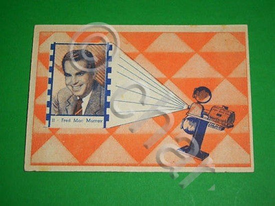 Cinema - Cartella Tombola n. 11 con immagine attore Fred …