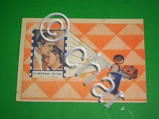 Cinema - Cartella Tombola n. 23 con foto di Ingrid … | Immagine Gallery 2