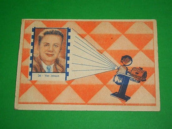 Cinema - Cartella Tombola n. 36 con immagine attore Van …