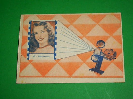 Cinema - Cartella Tombola n. 47 con immagine attrice Rita …