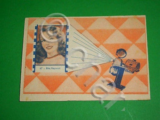 Cinema - Cartella Tombola n. 47 con immagine attrice Rita …