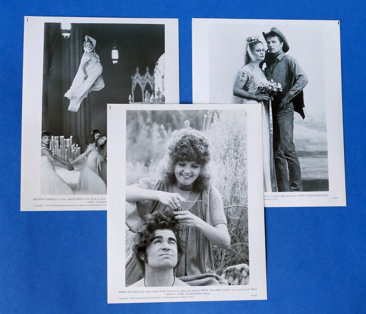 Cinema Lotto 3 fotografie di scena film Hair - John … | Immagine principale