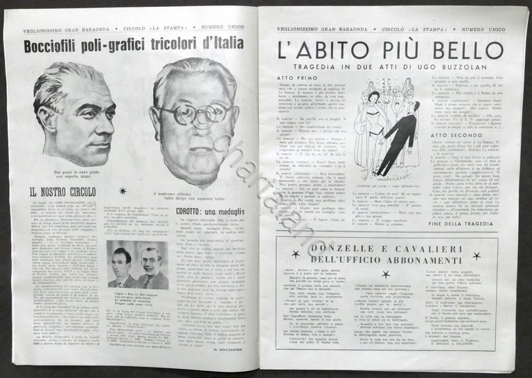 Circolo La Stampa - Torino - Veglionissimo Gran Baraonda 1955 …