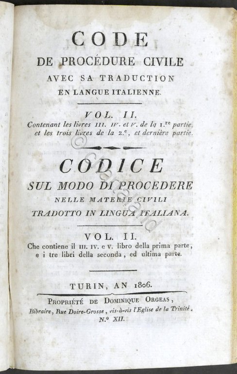 Code de procedure civile - Codice modo di procedere materie …