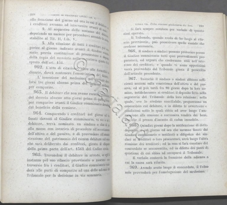 Codice di Procedura Penale per gli Stati di S. M. …