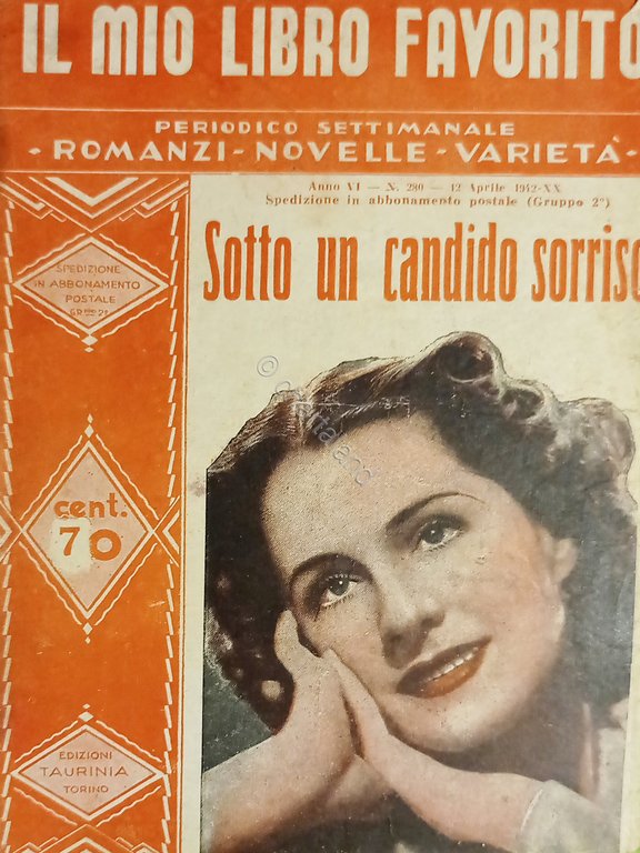 Collana - Romanzo N. 280 - G. Da Lima - Sotto un candido sorriso - 1942