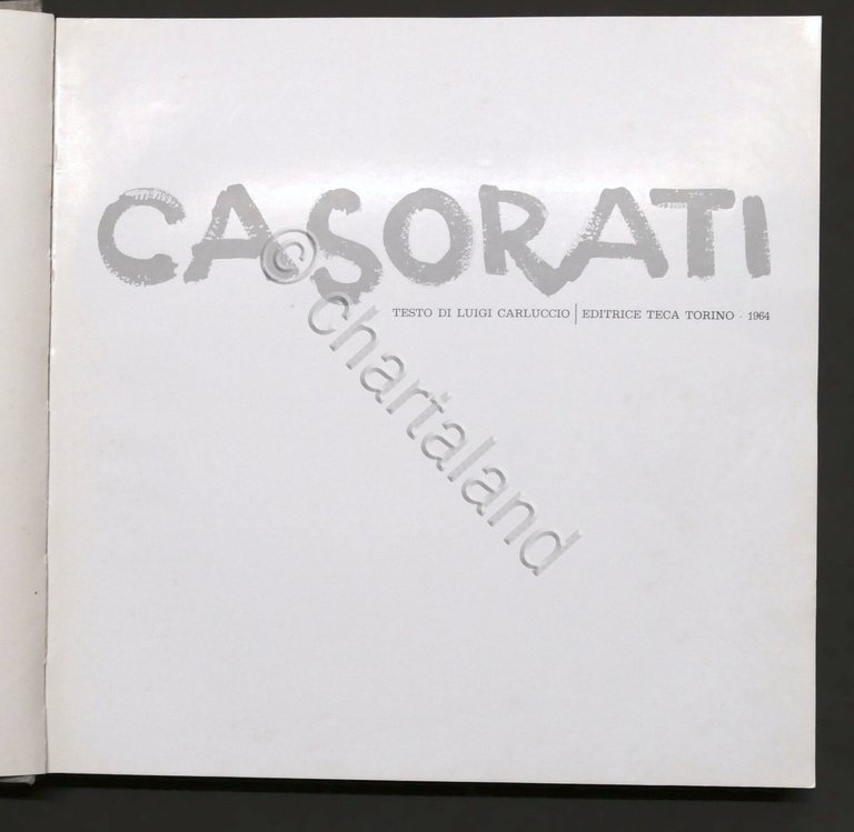 Collana Pittori d'Oggi - L. Carluccio - Casorati - ed. …